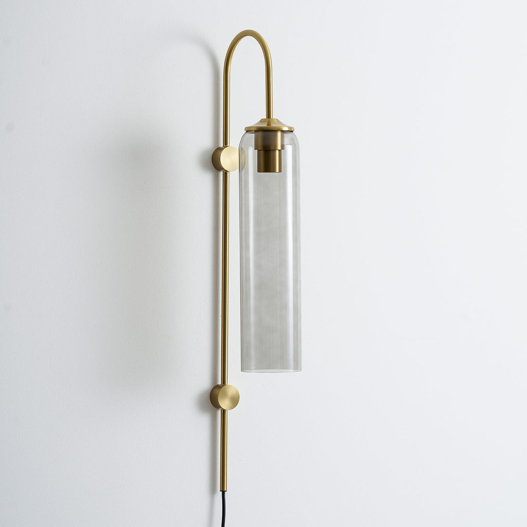 Modern Glass Plug-In Wall Lamp