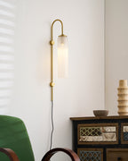 Modern Glass Plug-In Wall Lamp