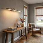 Walnut Color Linear LED Wall Light