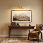 Walnut Color Linear LED Wall Light