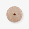 Round Travertine Disk Wall Lamp
