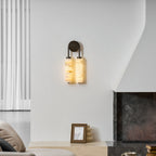 Calla Ribbed Alabaster Sconce