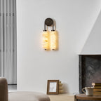 Calla Ribbed Alabaster Sconce