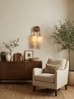 Calla Ribbed Alabaster Sconce