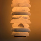 Calla Ribbed Alabaster Sconce