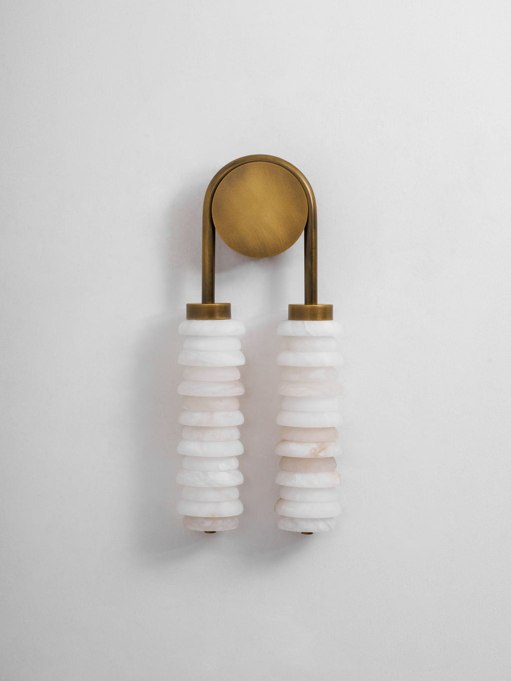 Calla Ribbed Alabaster Sconce