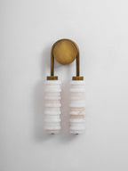 Calla Ribbed Alabaster Sconce
