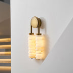 Calla Ribbed Alabaster Sconce