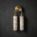 Calla Ribbed Alabaster Sconce