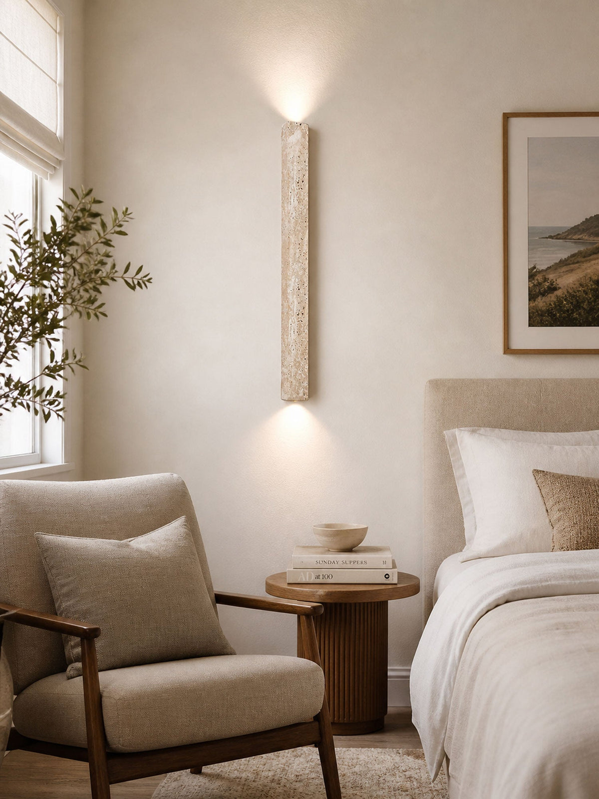 Travertine Stripe Wall Sconce