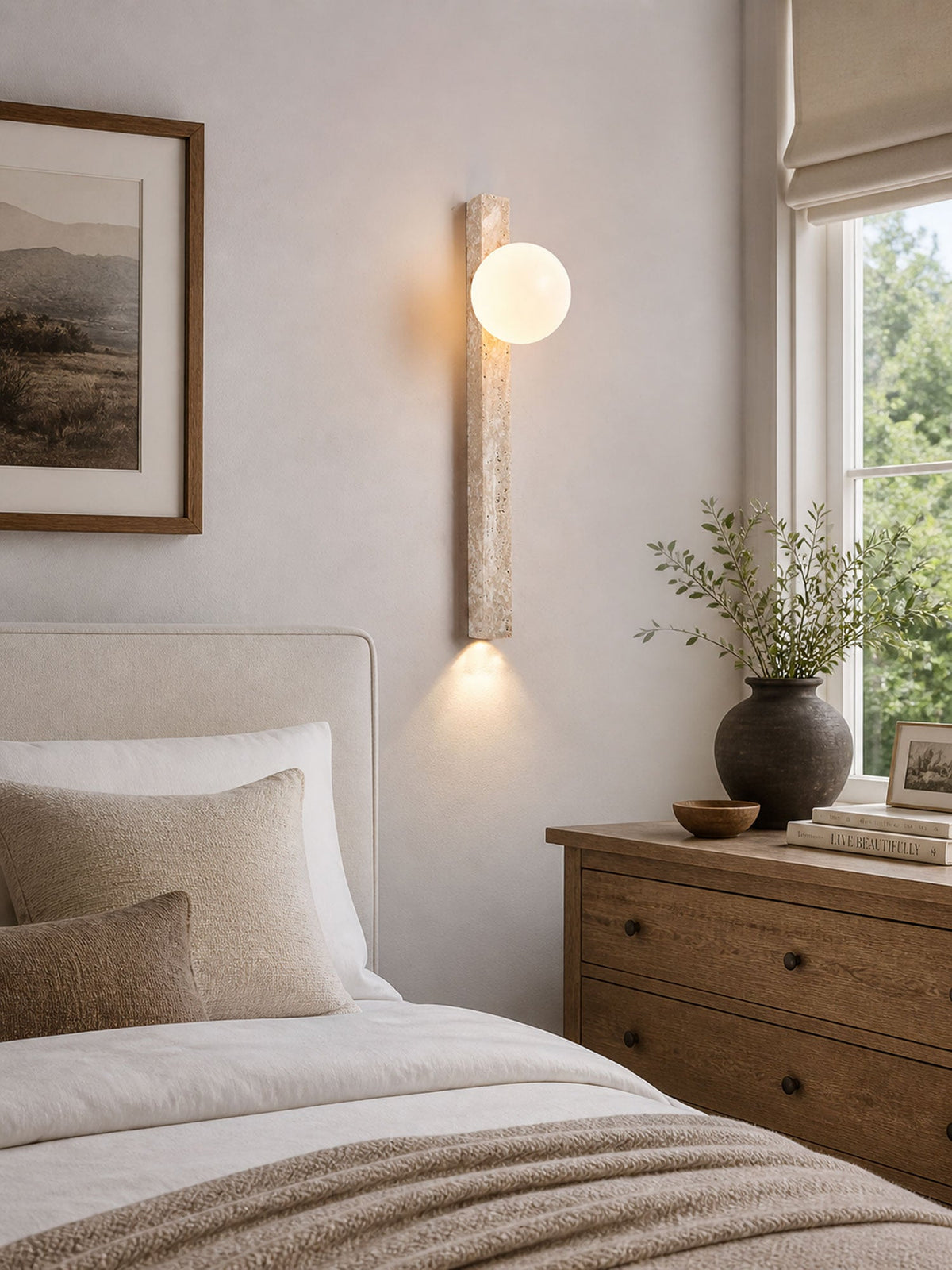 Travertine Stripe Wall Sconce