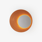 Abstract Circular Crescent Wall Sconce
