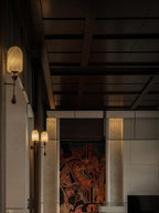 Alabaster Obelisk Double Alabaster Sconce
