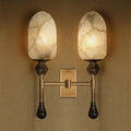Alabaster Obelisk Double Alabaster Sconce