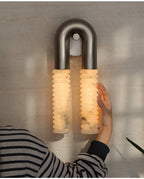 Arc Ridge Alabaster Wall Sconce