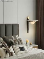 Aurelian Crest Alabaster Wall Sconce