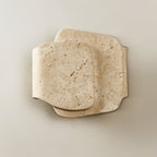 Layered Travertine Wall Light
