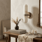 Alabaster Capsule Wall Sconce