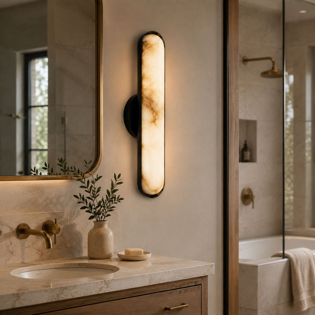 Chiarore Alabaster Wall Sconce