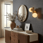 Duo Alabaster Globe Wall Sconce