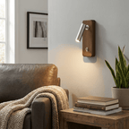 Rowan Wood LED Reading Wall Sconce