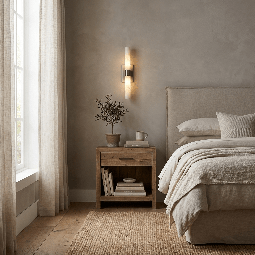 Elaris Alabaster Tube Wall Sconce