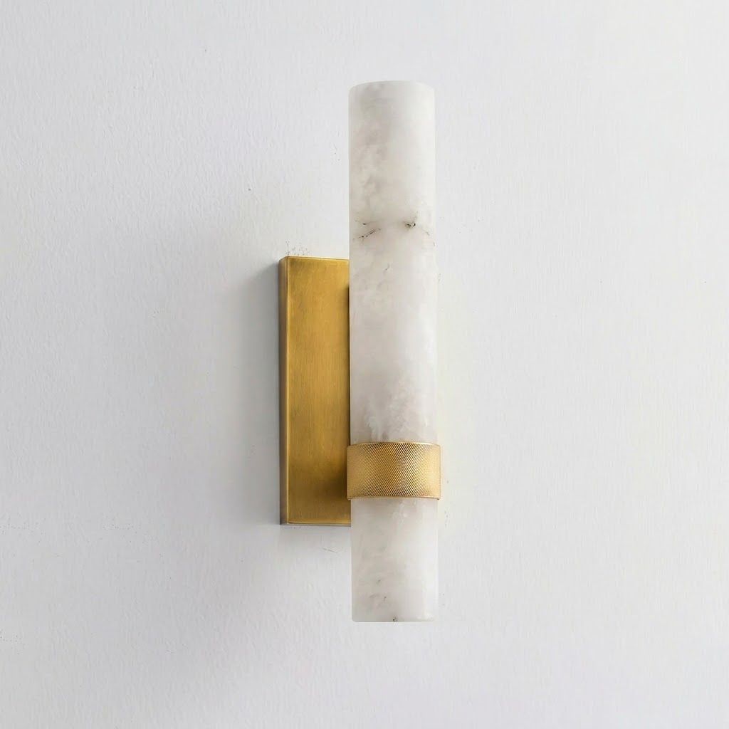 Elaris Alabaster Tube Wall Sconce