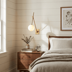 Avelor Alabaster Adjustable Wall Sconce