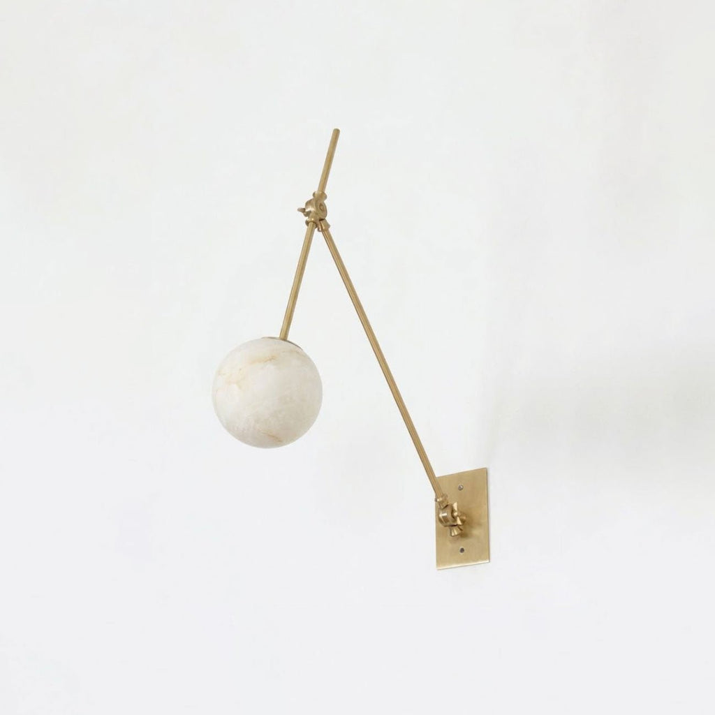 Avelor Alabaster Adjustable Wall Sconce
