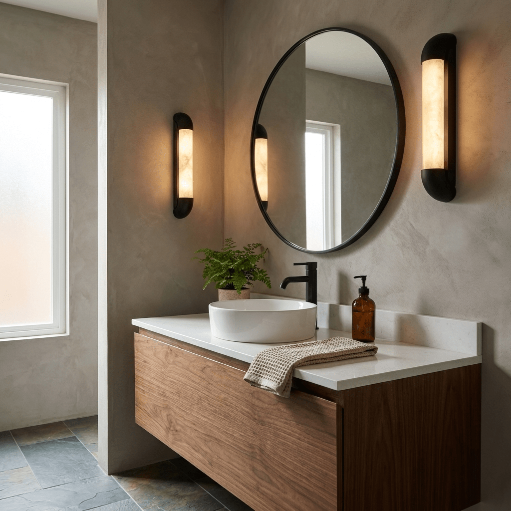 Auren Alabaster LED Wall Sconce