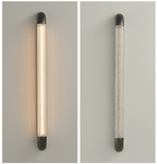 Aurevane Ribbed Glass Wall Sconce