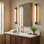 Aurevane Ribbed Glass Wall Sconce