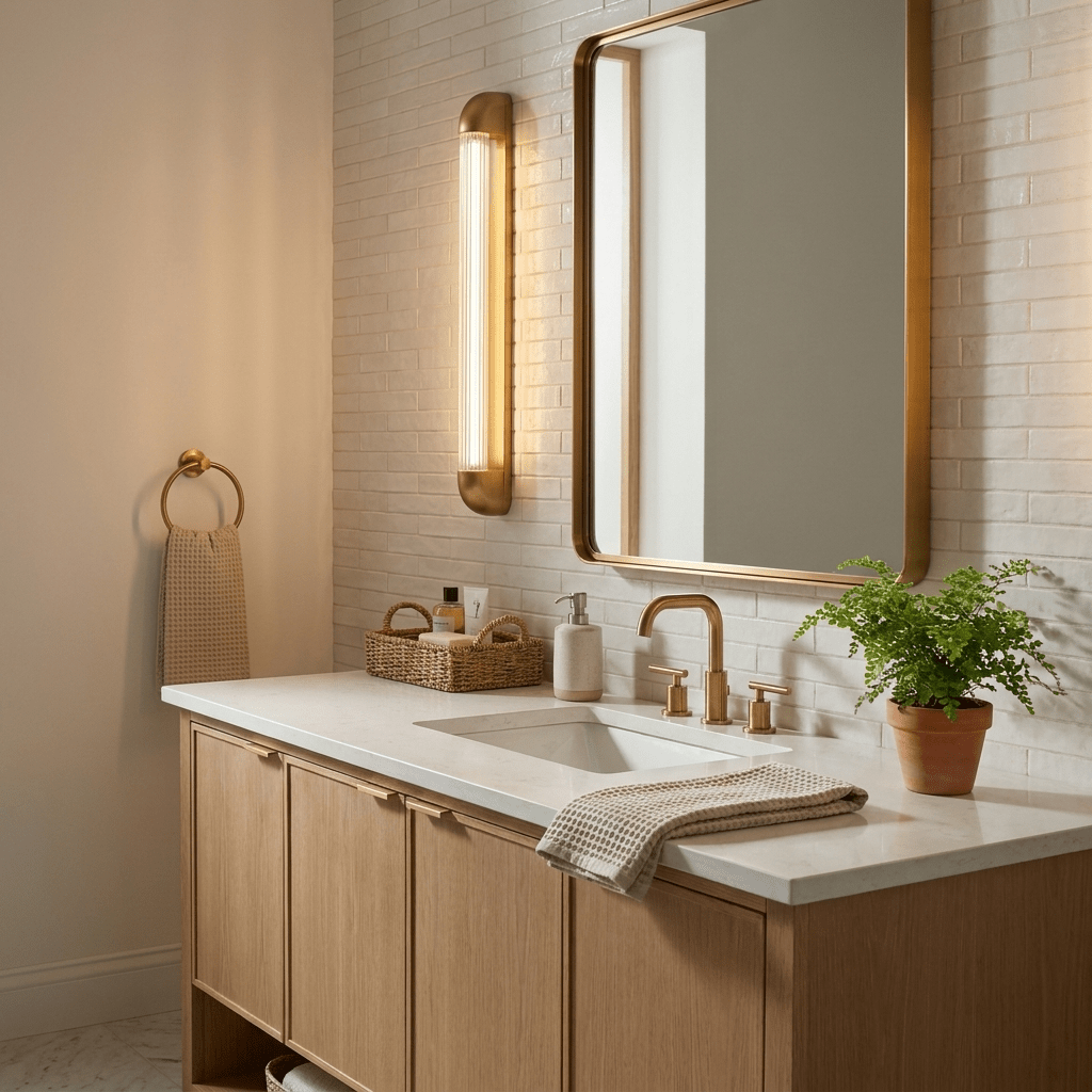 Aurevane Ribbed Glass Wall Sconce