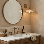 Evadne Alabaster Dome Wall Sconce
