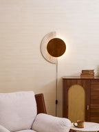 Crescent Halo Plug-in Wall Sconce