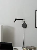 Minimalist Disc Plug-in Wall Sconce