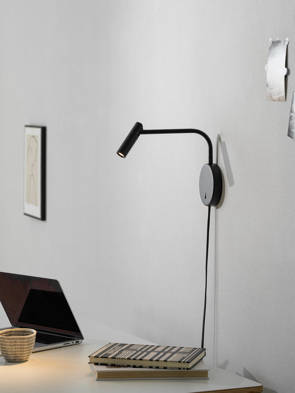 Minimalist Disc Plug-in Wall Sconce