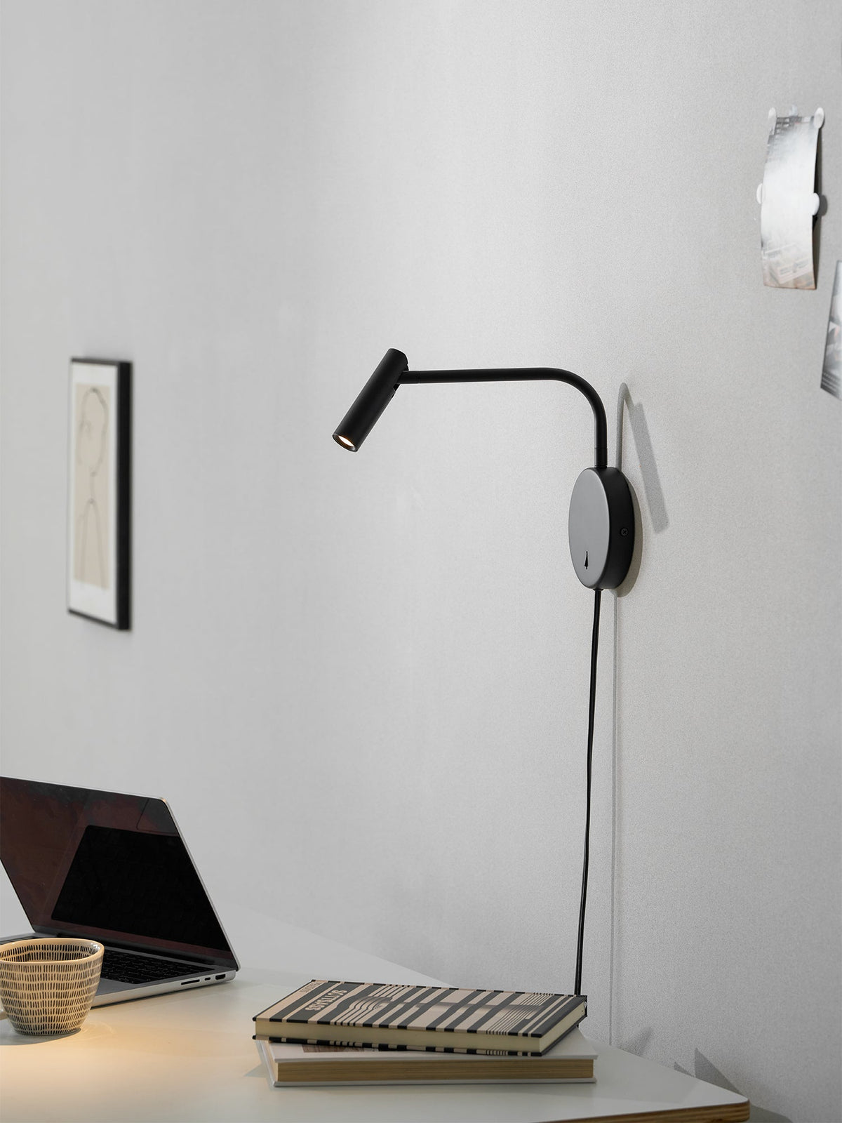 Minimalist Disc Plug-in Wall Sconce