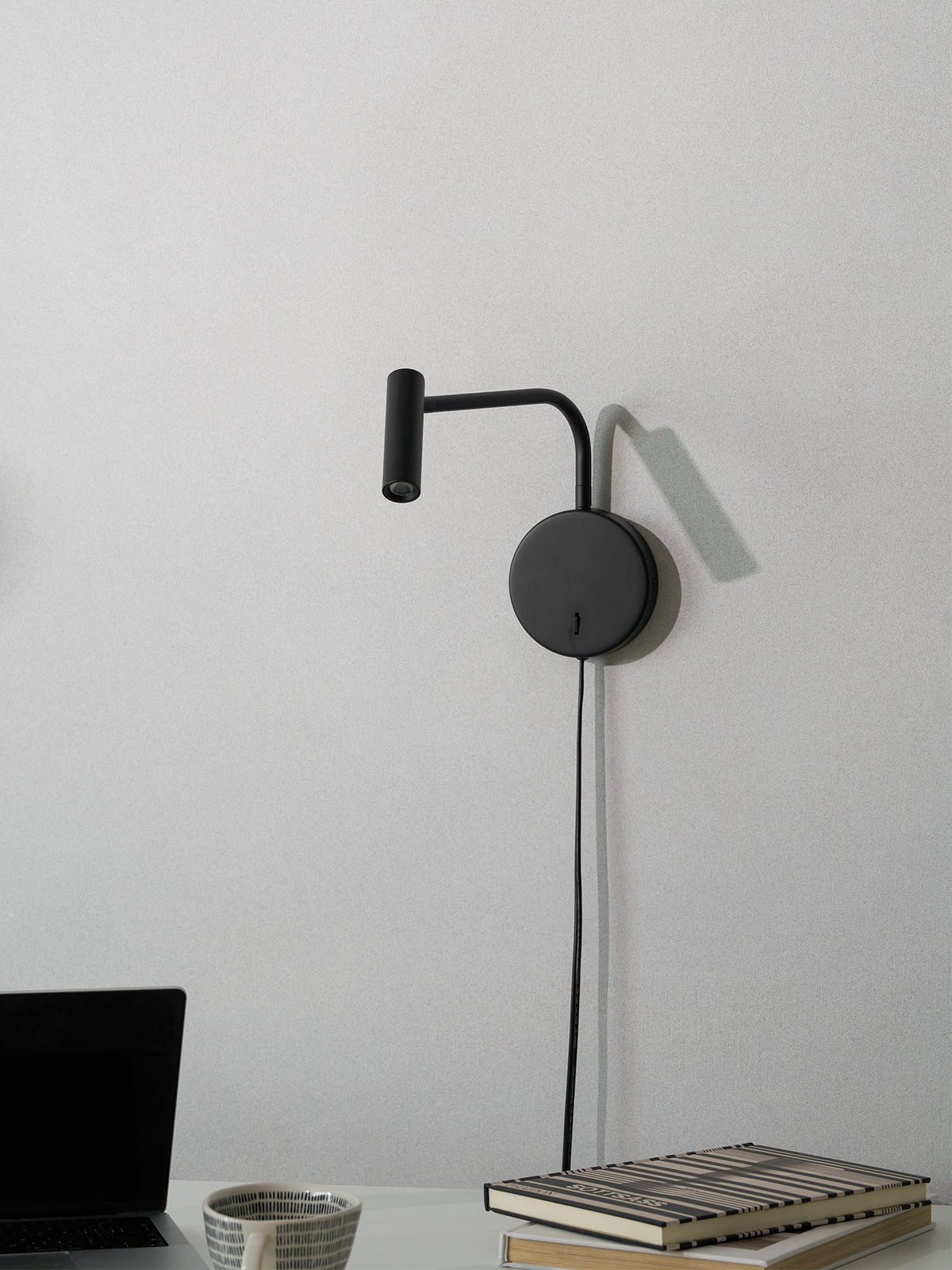 Minimalist Disc Plug-in Wall Sconce