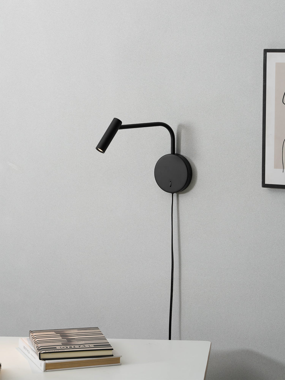 Minimalist Disc Plug-in Wall Sconce