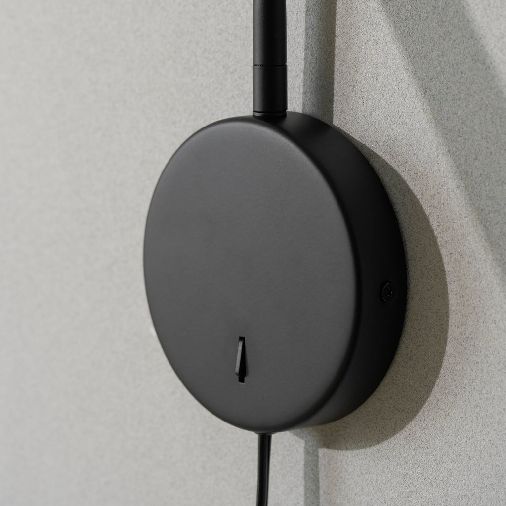 Minimalist Disc Plug-in Wall Sconce