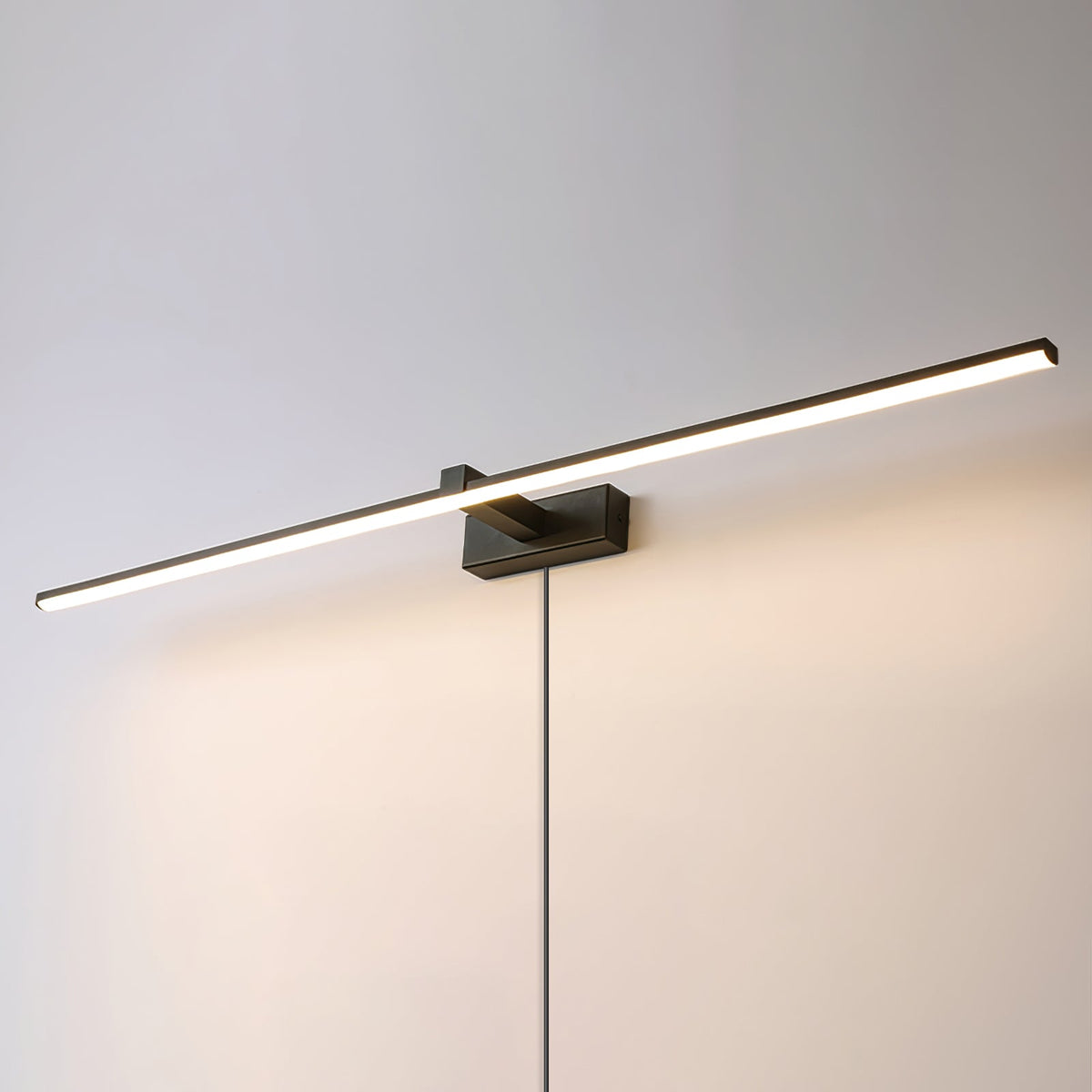 Linear Mirror Plug-in Wall Light