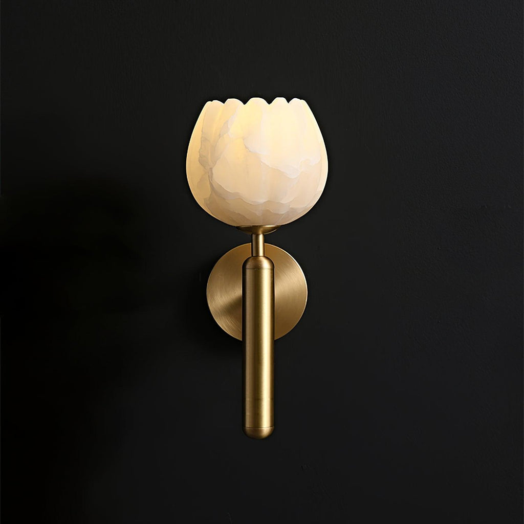 Mian Alabaster Plug-in Wall Lamp