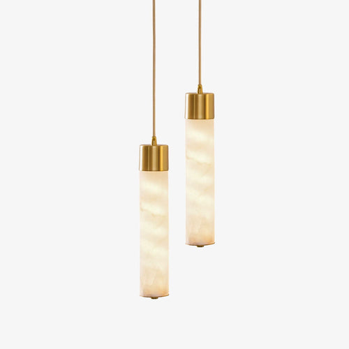 Alabaster Tala Brass Pendant Lamp