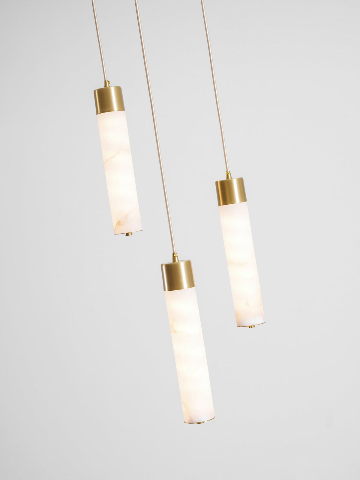 Alabaster Tala Brass Pendant Lamp