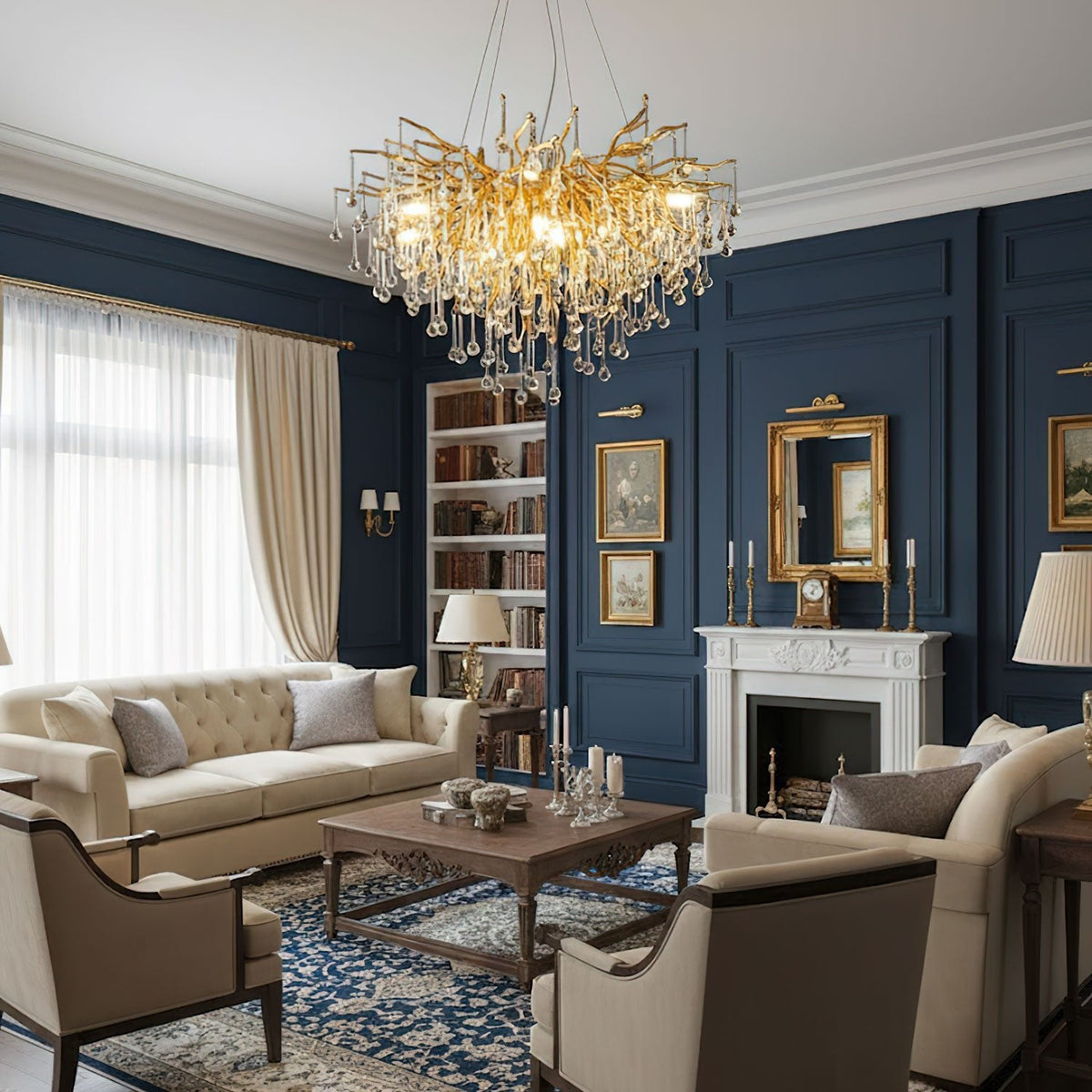 Teardrop Crystal Chandelier