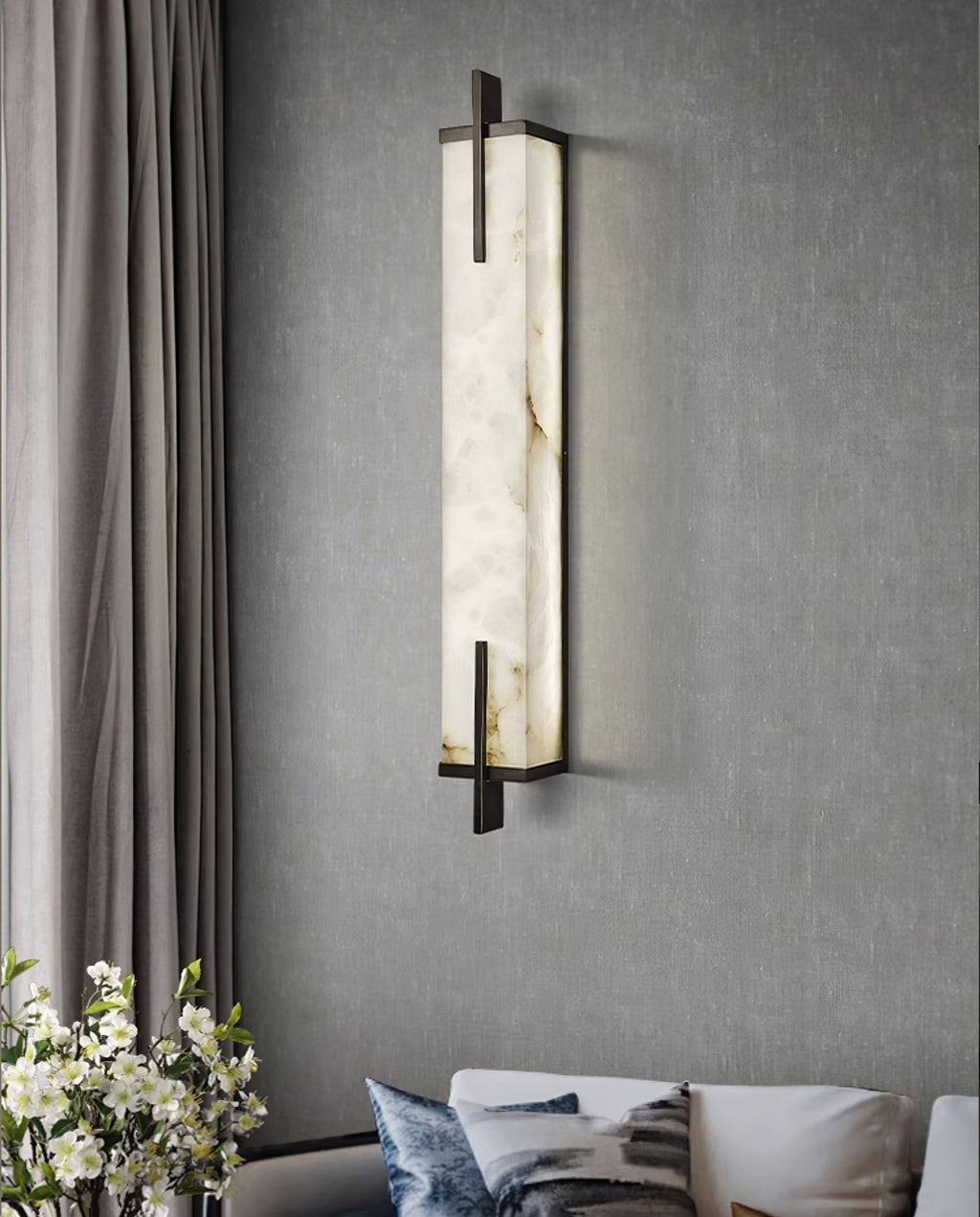 Calliope Alabaster Wall Sconce
