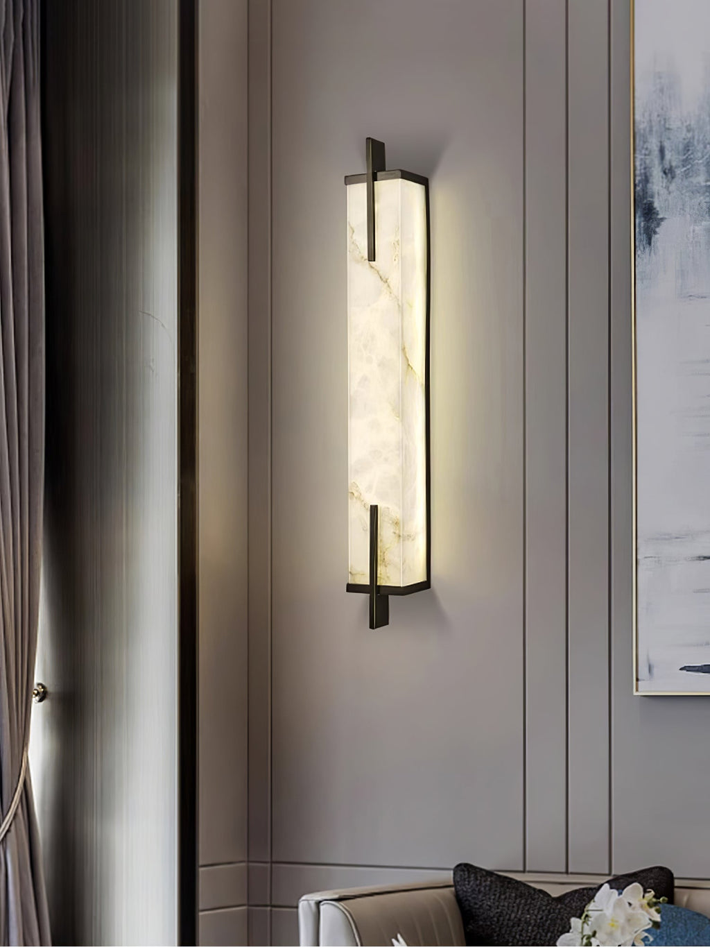 Calliope Alabaster Wall Sconce