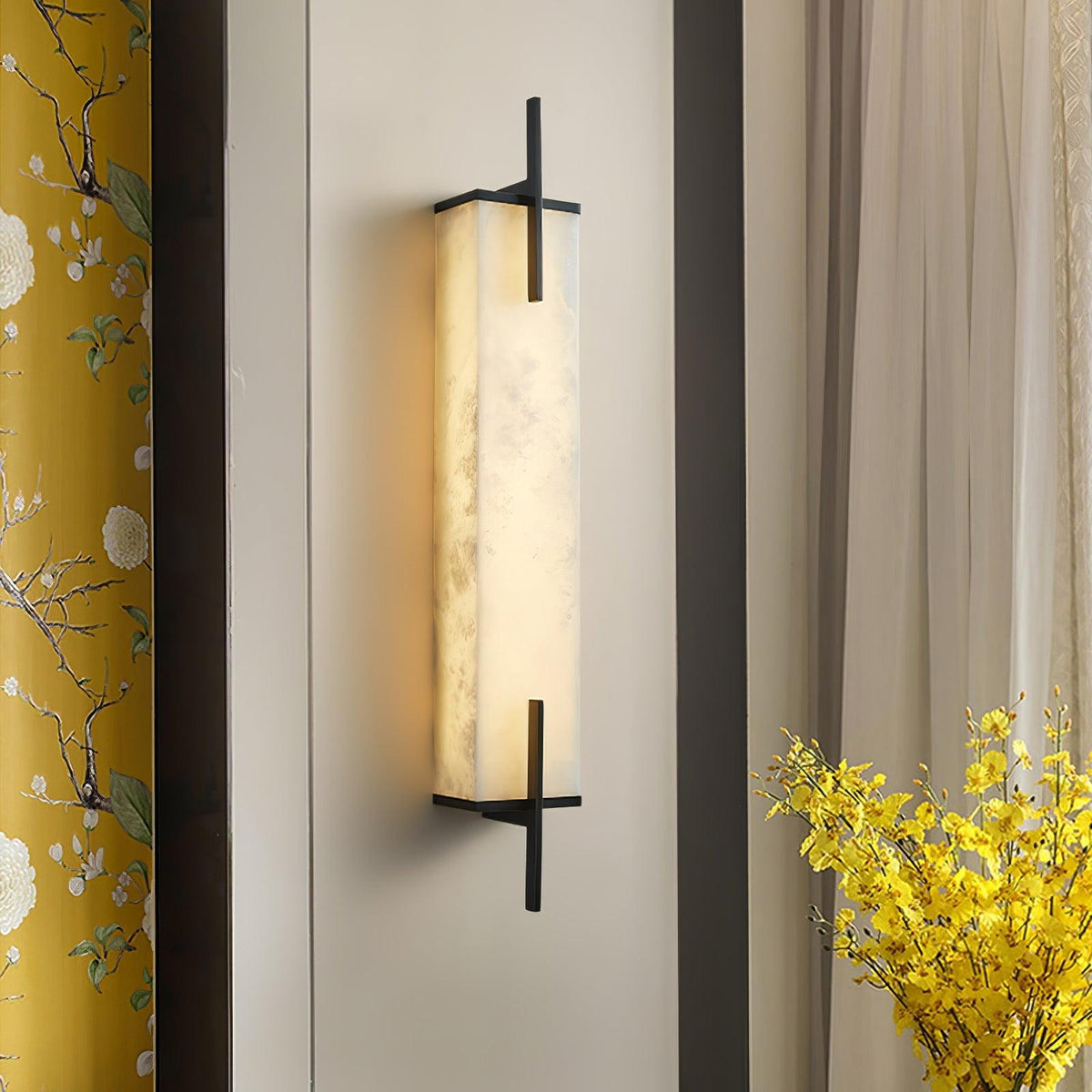 Calliope Alabaster Wall Sconce