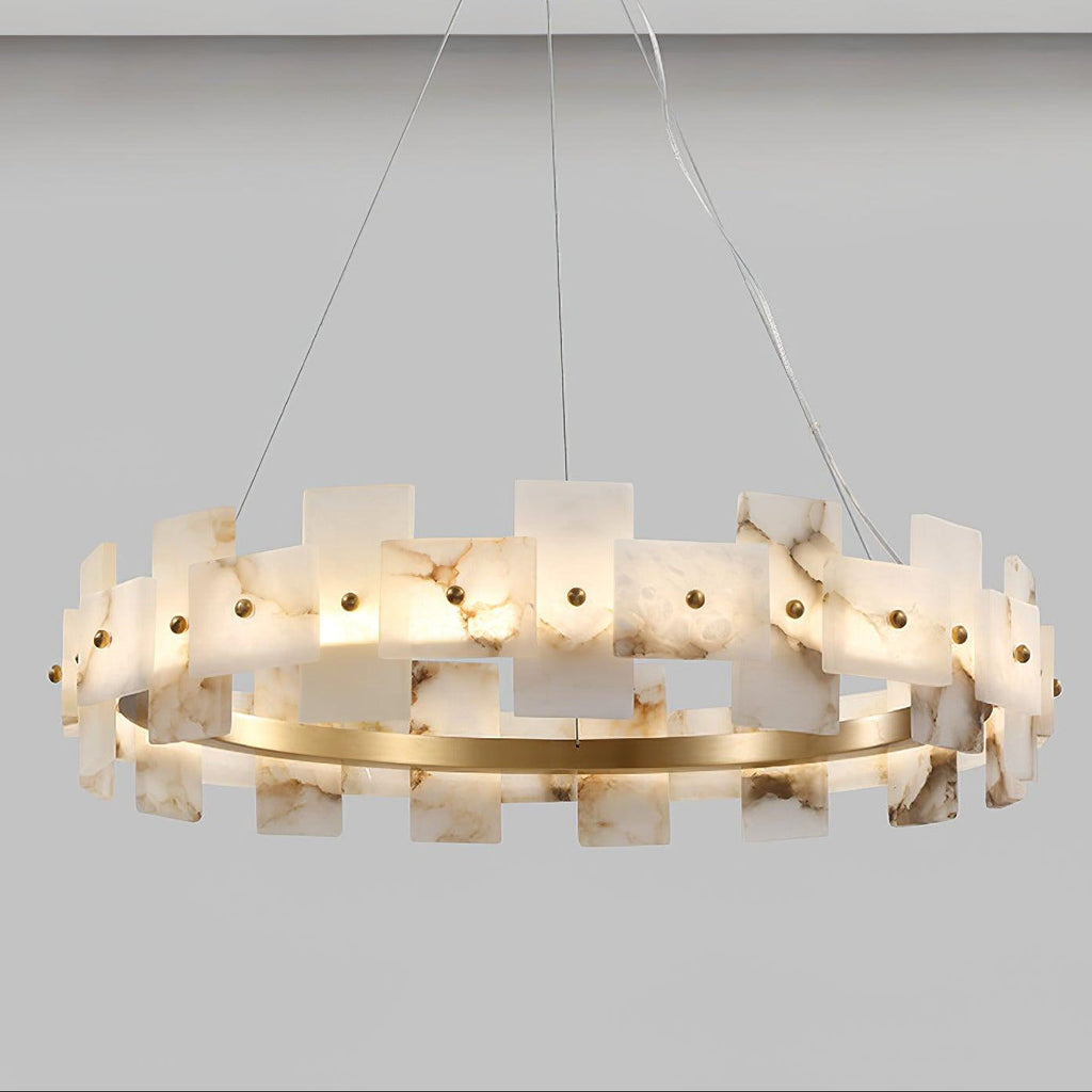 Alabaster Halo Chandelier